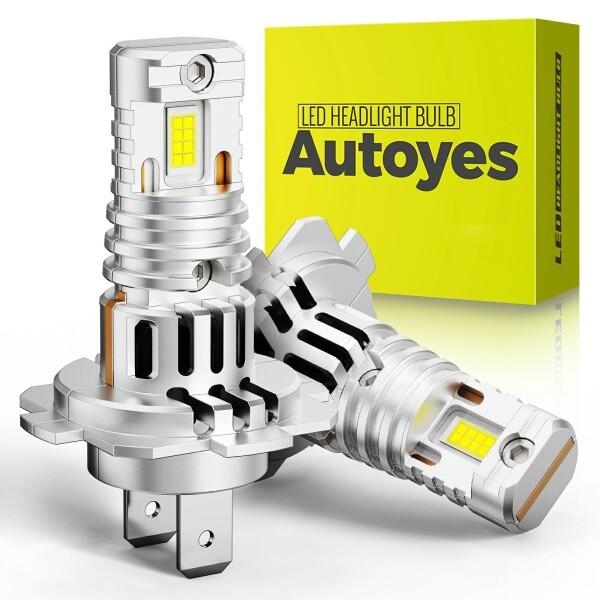 Autoyes H7 LEDヘッドライト Hi/Lo 車用 新基準車検対応 8倍明るい 24000L...