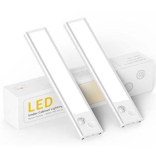 YEEZEN LEDセンサーライト Type-C 充電式ライト 20cm 大容量電池 足元灯 バーラ...