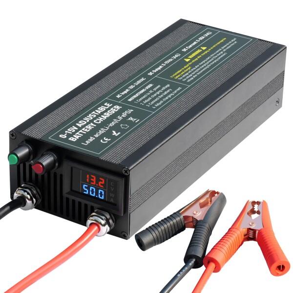 12VLifepo4 充電器バッテリー充電器60A急速充電器100V-240V12.6v14.6V6...