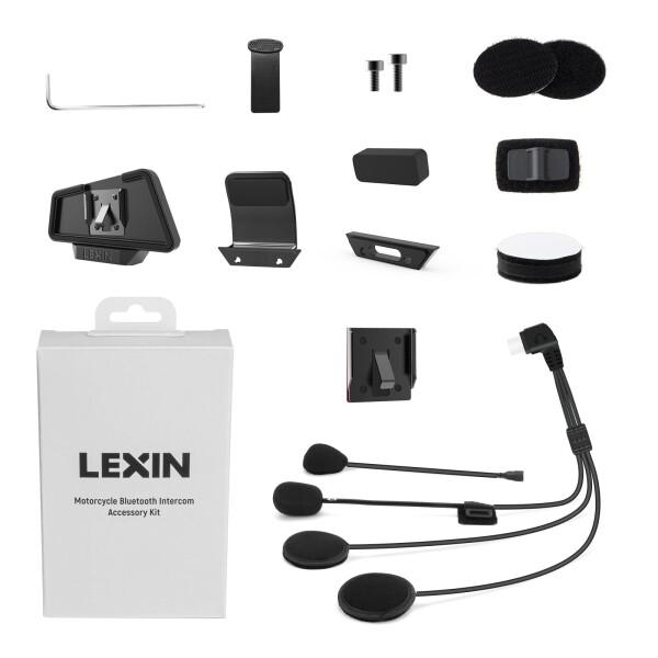 LEXIN B4FM G16 バイク用インカムに使用可能 USB Type-C仕様のイヤホン+取り付...