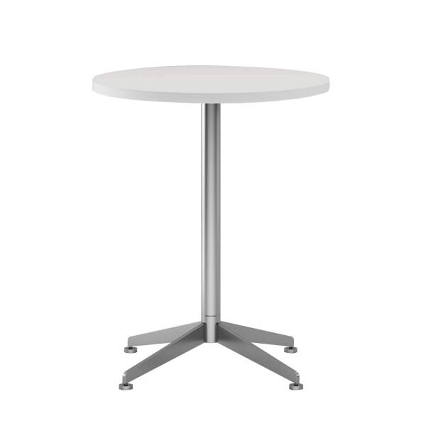 FDY カフェテーブルラウンジテーブル円形バーテーブル 十字ベーススチールX型脚 休憩室 休憩所