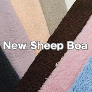 New Sheep Boa シープボア フェイクファー 生地 エコファー 無地 布 秋冬 ポリエステ...