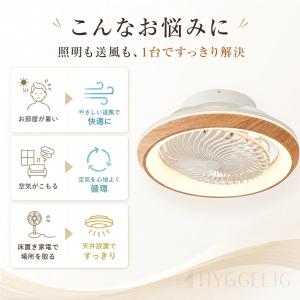 シーリングファンライト 首振り led DCモ...の詳細画像2