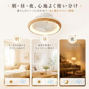 シーリングファンライト 首振り led DCモ...の詳細画像5