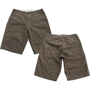 Two Moon トゥームーン ジーンズ Linen and ramie mixedショートパンツ｜takeoff-clothing