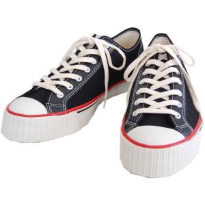 WAREHOUSE ウエアハウス スニーカー LOW CUT CANVAS SNEAKER（ブラック）｜takeoff-clothing