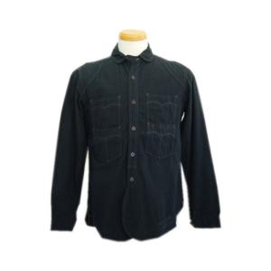 COLIMBOコリンボ　長袖シャツ　TRAPPER'S SHIRT(ブラック)｜takeoff-clothing