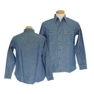 Buzz Rickson's シャンブレーシャツ Ｌ 16½ BR25995 楽天市場】バズリクソンズ BUZZ RICKSON'S ブルー シャンブレー ワーク