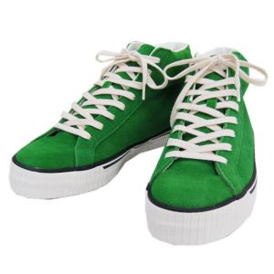 WAREHOUSEウエアハウス スニーカー 3401 HI CUT SUEDE SNEAKER(GREEN)｜takeoff-clothing