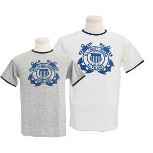 WAREHOUSEウエアハウス T-シャツ 4059 リンガーT　U.S.COAST GUARD｜takeoff-clothing