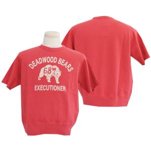 COLIMBO コリンボ 半袖スウェット ZZ-0402 Lagergeld Cut-off Sweat Shirt =DEADWOOD BEARSデッドウッドベアー(エイジドレッド)｜takeoff-clothing