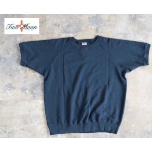 Two Moon[トゥームーン] 半袖スウェット ラグランスリーブ 丸胴 10312-36 /Navy