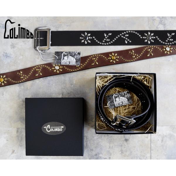 COLIMBOコリンボ ベルト ZA-0701 STUD BELT 40mm (Flower)