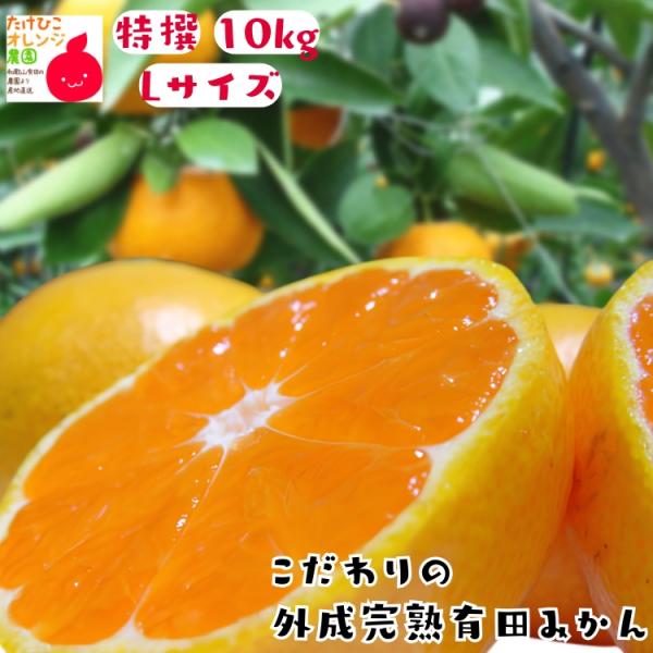 【予約】有田みかん 特撰 こだわりの 外成 完熟 有田 みかん Lサイズ 10kg＋200g 秀品 ...