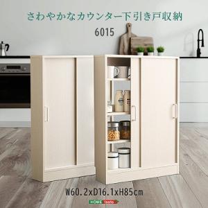 送料無料  日時指定不可商品 カウンター下収納 薄型 カウンター下ラック 奥行浅型16.1cm カウンター 下 収納棚 扉付き 引き戸タイプ 目隠し収納  隙間収…｜takeoshop