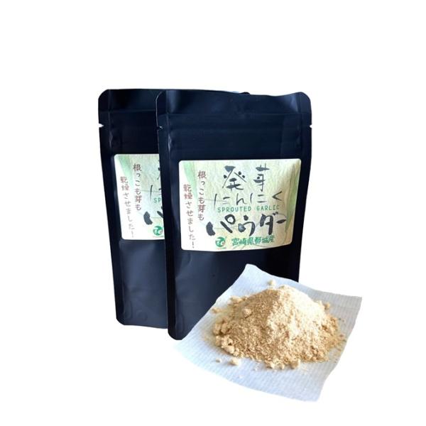 【在庫処分】発芽ニンニクパウダー都城産20g×2袋セット GABA35倍 オーガニック 無添加 化学...