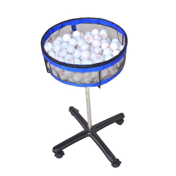 卓球用 ボールかご キャスター ストッパー付き 容量 約250個 高さ調整 軽量 安定 ボールケース...