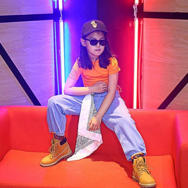 キッズ ダンス衣装 ヒップホップ 子供 HIPHOP女の子 ダンスス パンツ ジャズダンス 体操服 ...