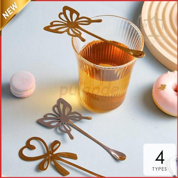 マドラー スプーン おしゃれ ステンレス 北欧 カトラリー ゴールド スプーン デザートスプーン キ...