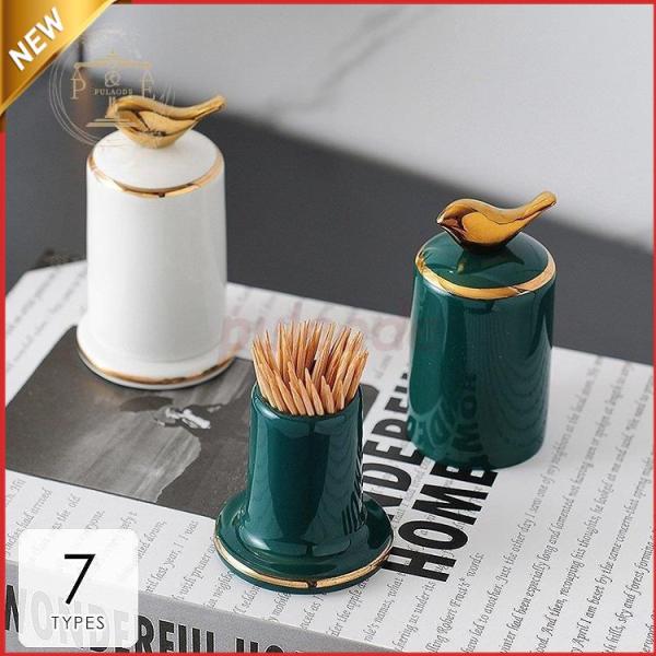 爪楊枝入れ シンプル 鳥 使いやすい かわいい オシャレ 小物 置物 インテリア 雑貨 ホワイト グ...