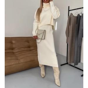 【大特価】ニット セットアップ レディース 長袖 ニットセーター 2点セット 上下セット ニットスカ...