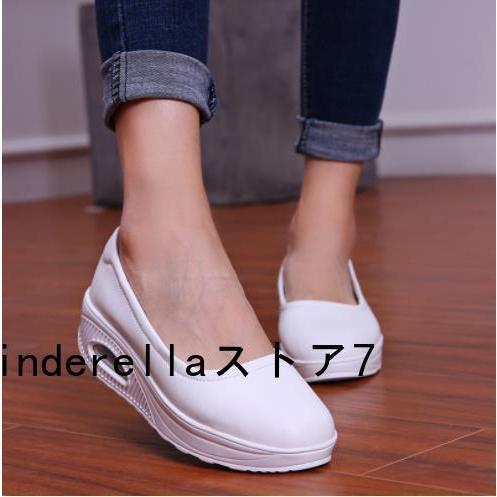 【特価】ナースシューズ 黒 白 疲れない 安い 船底 厚底 看護師 介護 作業靴 婦人靴 通気 ムレ...