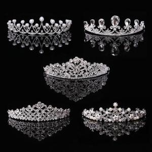 ティアラ ウエディング パール アクセサリー ヘッドドレス ヘッドアクセサリー ブライダル 結婚式 ラインストーン ビジュー エレガント