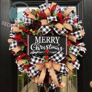 クリスマスリース30cm 玄関 部屋 北欧 ナ...の詳細画像2