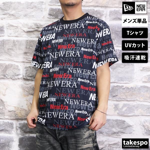 ニューエラ Tシャツ メンズ 上 NEW ERA 半袖 吸汗 速乾 ストレッチ UVカット 1412...