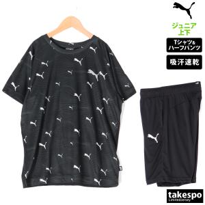 プーマ Tシャツ ハーフパンツ ジュニア 上下 PUMA 半袖 吸汗 速乾 ラグランスリーブ 681...