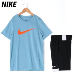 ナイキ Tシャツ ハーフパンツ 上下 ジュニア セットアップ ブランド NIKE AR5307 半袖 ハーフ 吸汗速乾 ドライ 薄手 軽量