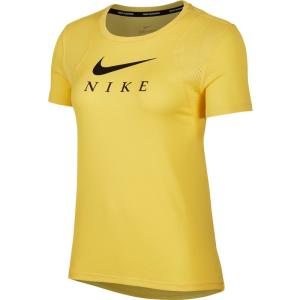 ナイキ Tシャツ レディース 上 NIKE 吸汗速乾 ドライ メッシュ ランニング 半袖 CJ1983 YEL 送料無料 新作