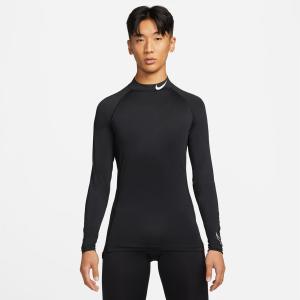 ナイキ コンプレッションシャツ メンズ NIKE 長袖 モックネック ハイネック 吸汗 速乾 Dri-FIT DD1987 BLK 新作｜takespo