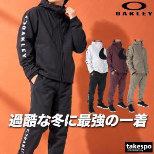 オークリー 送料無料 ウインドブレーカー 上下 セットアップ メンズ ブランド OAKLEY フード付き フーディ はっ水