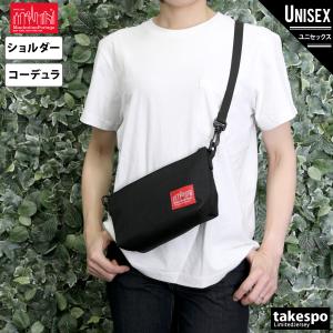 マンハッタンポーテージ ショルダーバッグ ユニセックス Manhattan Portage ミニバッグ ミニショルダー コーデュラ 肩掛け MP6020 BLK 送料無料｜takespo