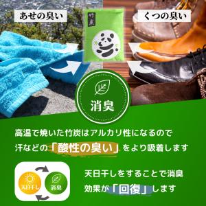 調湿・消臭用竹炭 3個セット 宮崎産竹炭 湿気...の詳細画像5
