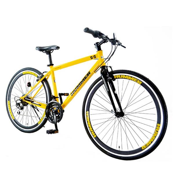 HUMMER CRB7018DR ハマー 自転車 イエロー(組立・整備発送)　 黄色 クロスバイク７...