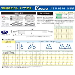 バイタル工業 SD型Vスリング 75mm(巾)...の詳細画像1