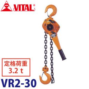 バイタル　レバーブロック　R2-30　美品 バイタル工業 ナイスレバー 250kg用 NR2-03 レバーチェーンブロック 荷