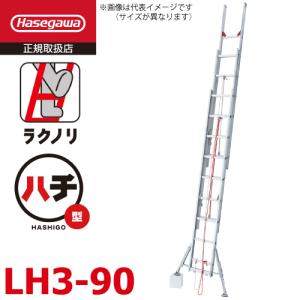 長谷川工業 (配送先法人限定) 2連はしご スタビライザー付 ラクノリ