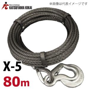 リバティ X-5用ワイヤロープ 40M X-5WR40M チル X5シリーズ カツヤマ