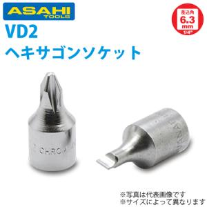 旭金属工業 ソケット用 ドライバーソケット 1/4(6.35)xNO.1 VD2001｜taketop