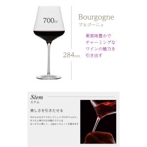 プラティーヌ ブルゴーニュ 赤ワイングラス 2...の詳細画像2