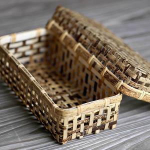 岩手県二戸 鳥越竹細工 スズ竹(篠竹) 弁当かご : おまめ - 通販