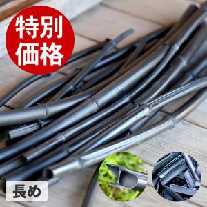 （訳ありアウトレットSALE）折れて不揃いな形の飾り丸竹炭（長め）1kg 国産竹炭