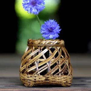 茶道具 竹籠花入 竹篭花入 置用 有馬籠 茶道 : 茶道具いまや静香園