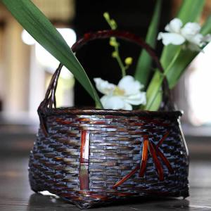 虎竹掛け花籠 すかし魚籠 : 虎斑竹専門店 竹虎 - 通販 - Yahoo