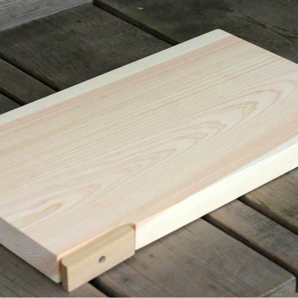 （土佐龍×竹虎） 四万十ひのき自立型スタンドまな板（大）竹虎オリジナル横置き型 池龍昇さん厳選 抗菌...