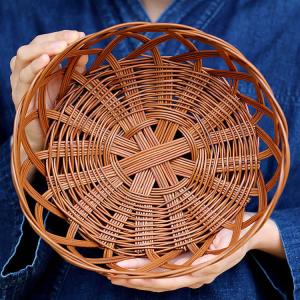 シダ編みかご26cm Sa000 虎斑竹専門店 竹虎 通販 Yahoo ショッピング