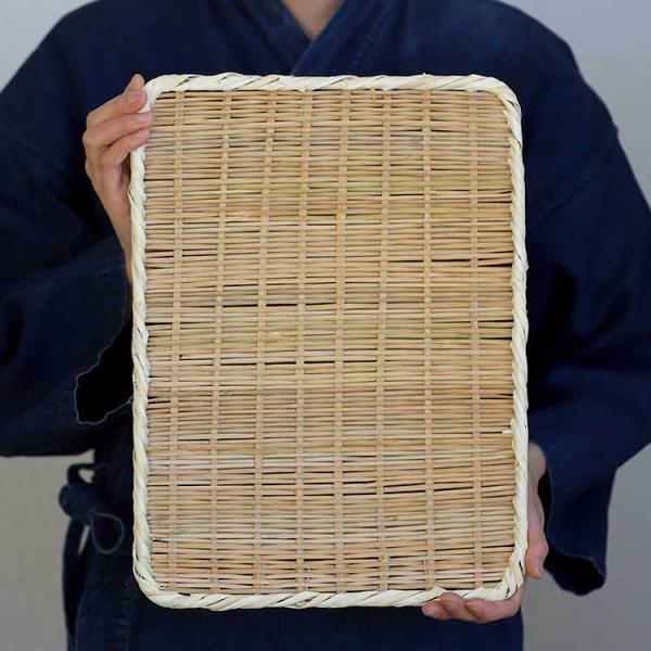 国産 角竹ざる（大）